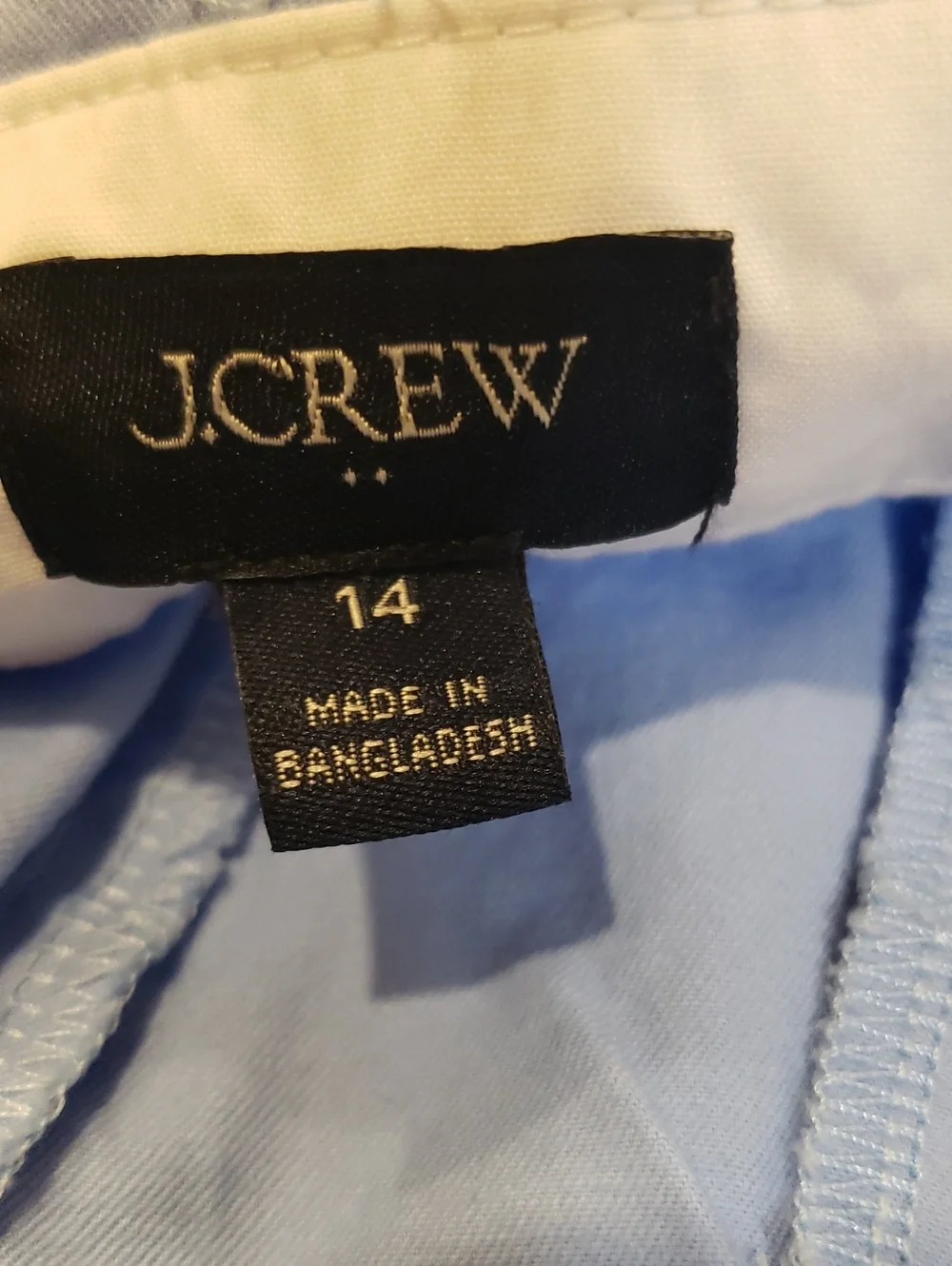 J. Crew Men's Light Blue Flat Front Chino Shorts